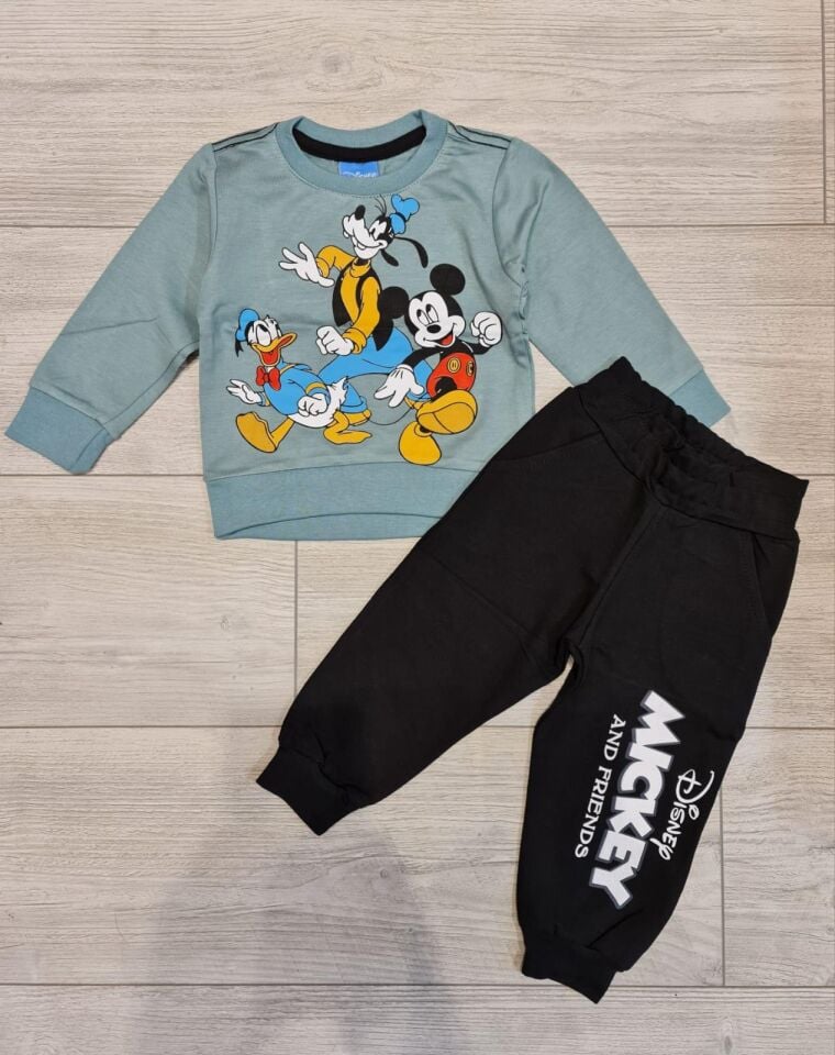 2 İplik Bebek Mickey & Friend Takım(9ay-3 ay)