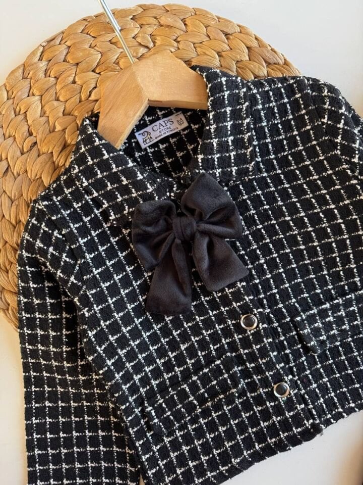 Tüvit Kumaş Siyah Etekli Takım