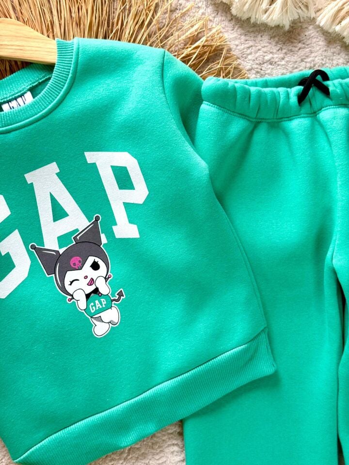 3 İplik Şardonlu Zümrüt Yeşili Takım