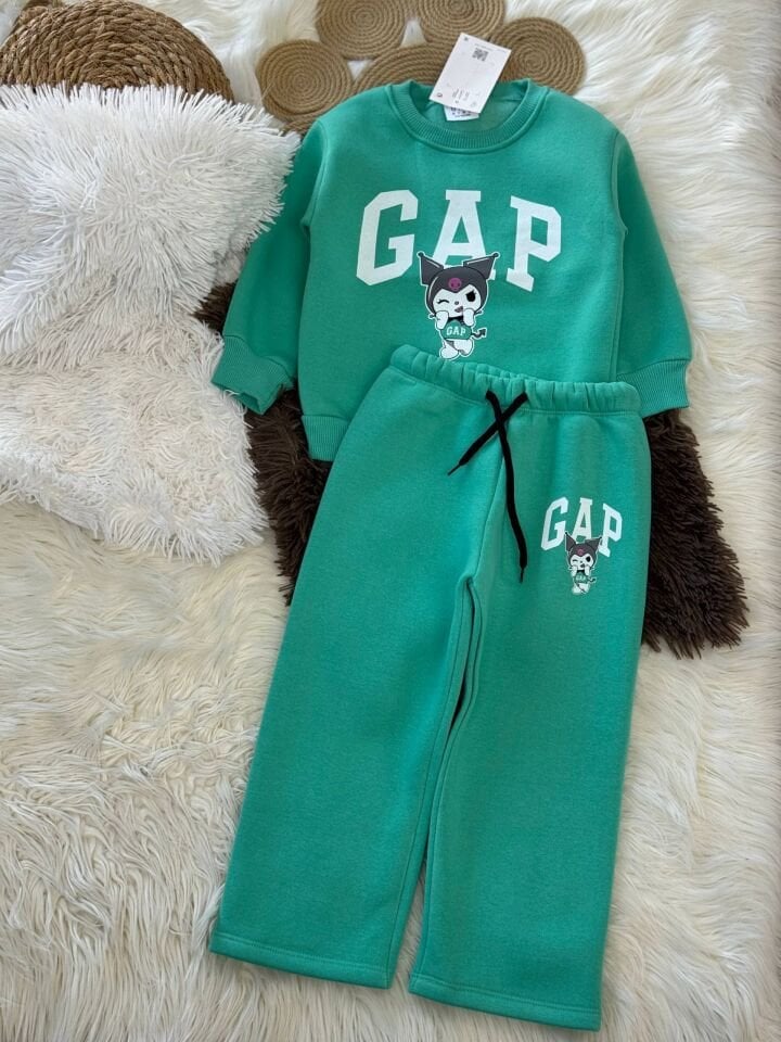 3 İplik Şardonlu Zümrüt Yeşili Takım