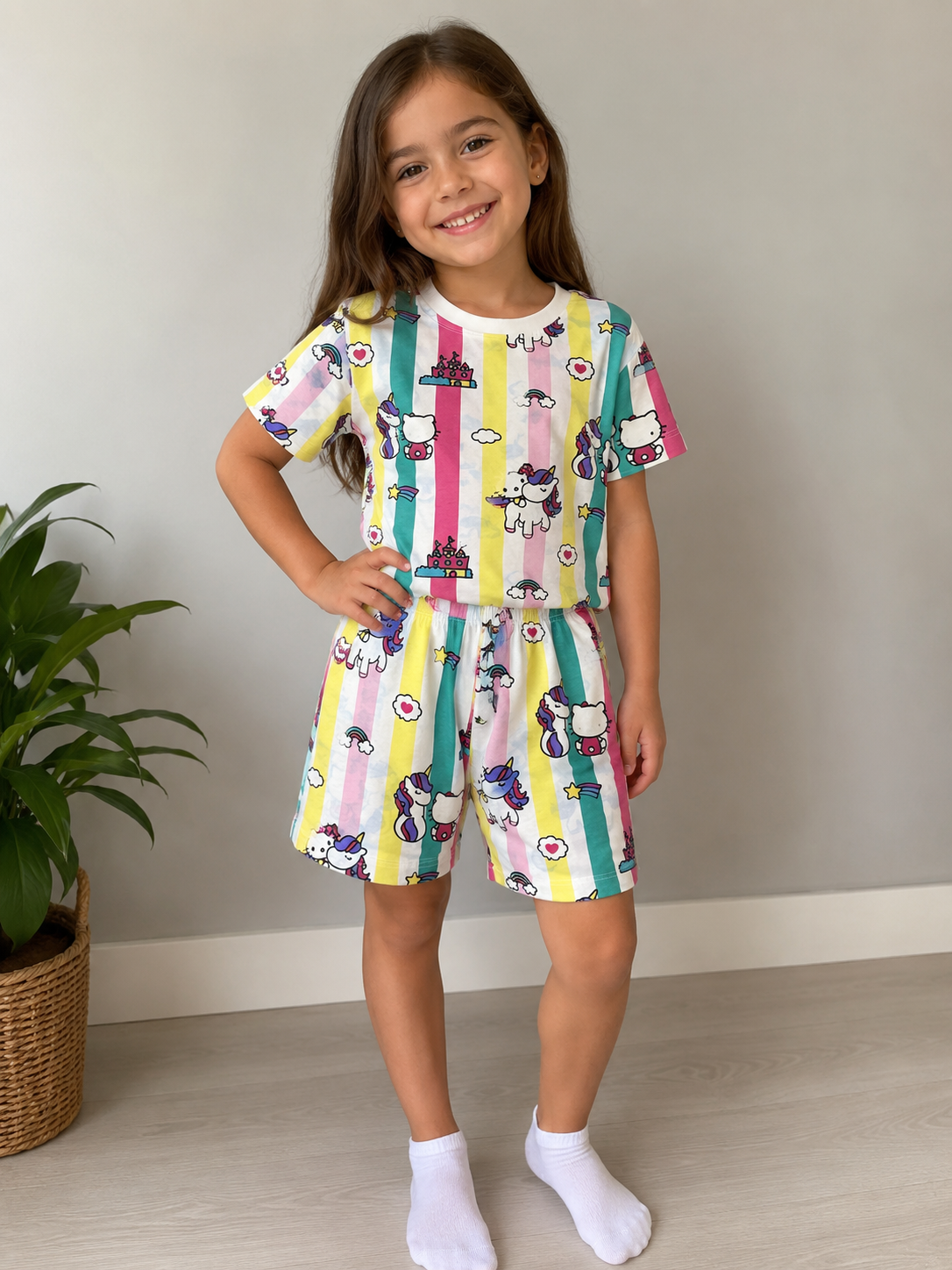 Hello Kitty  ve Univorn Pijama Takımı