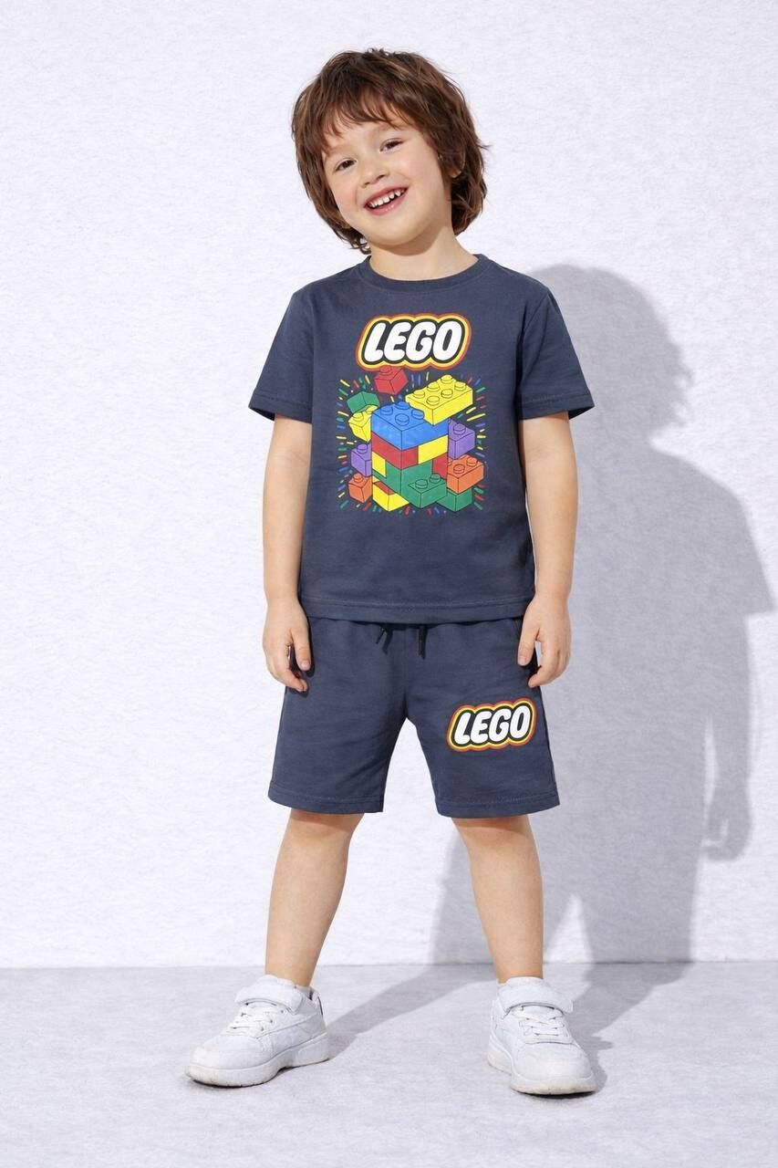 Lego antrasit şortlu takım