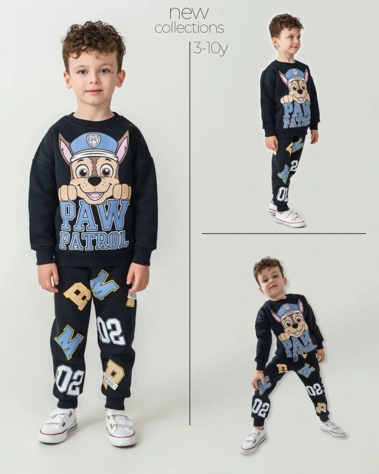 3 İplik Şardonlu Paw Patrol Takım