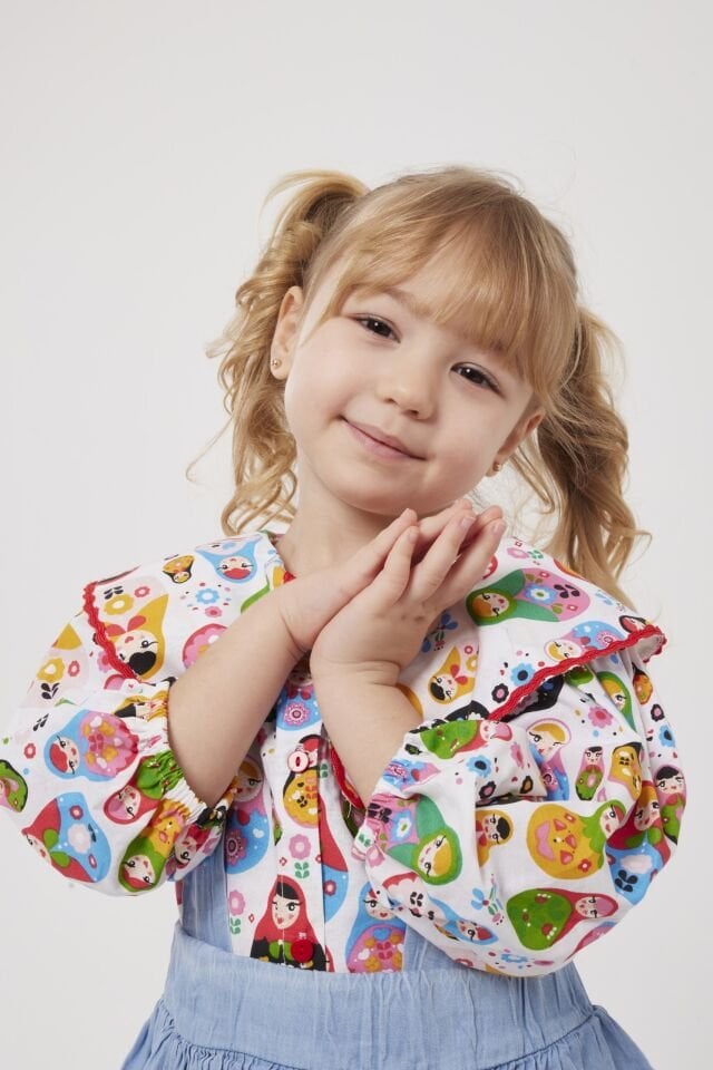 Matruşkalı Salopet Etekli Takım