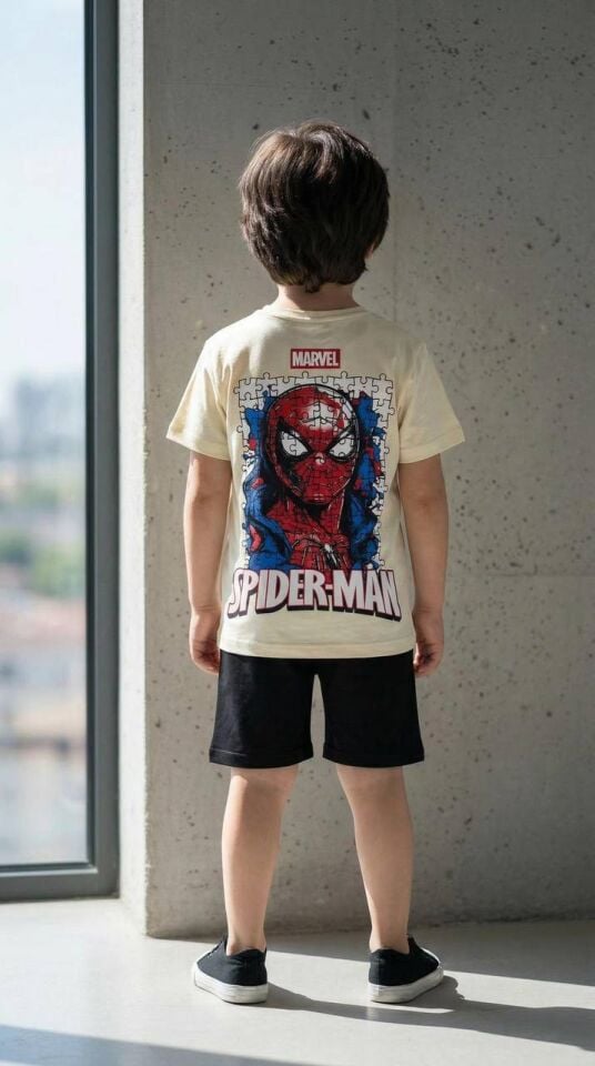 Spiderman Şortlu Takım