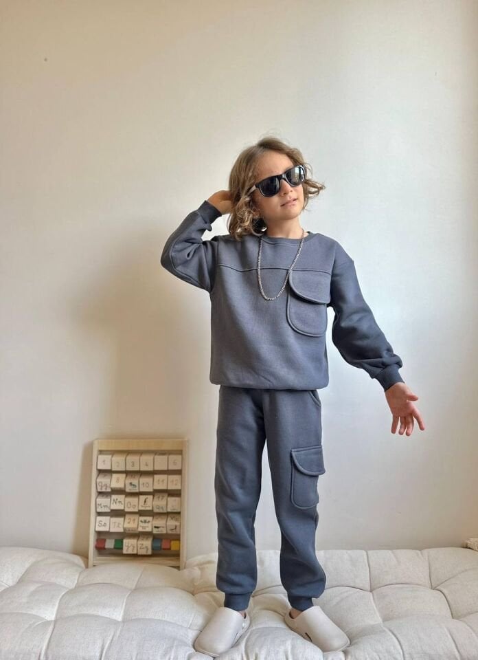 3 ip ŞARDONLU basic antrasit takım