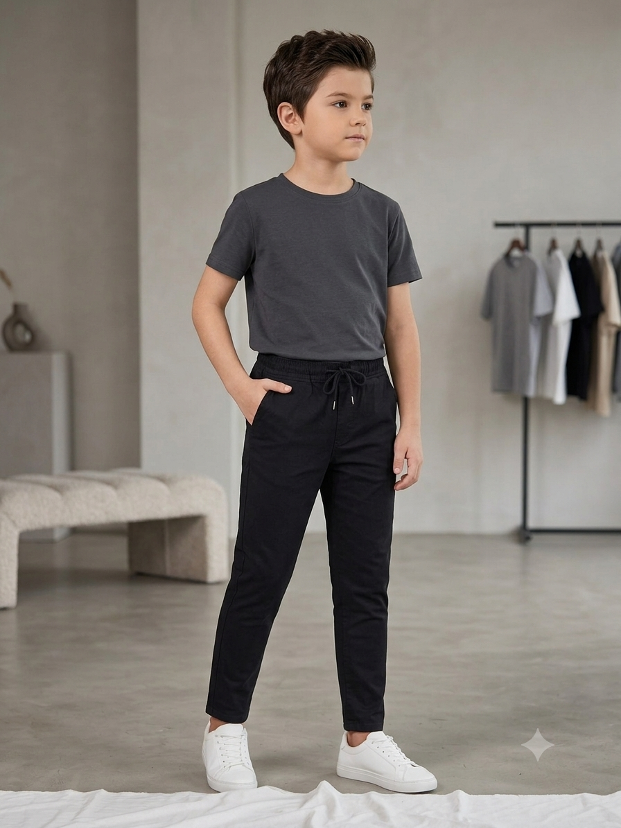 Siyah Gabardin Pantolon