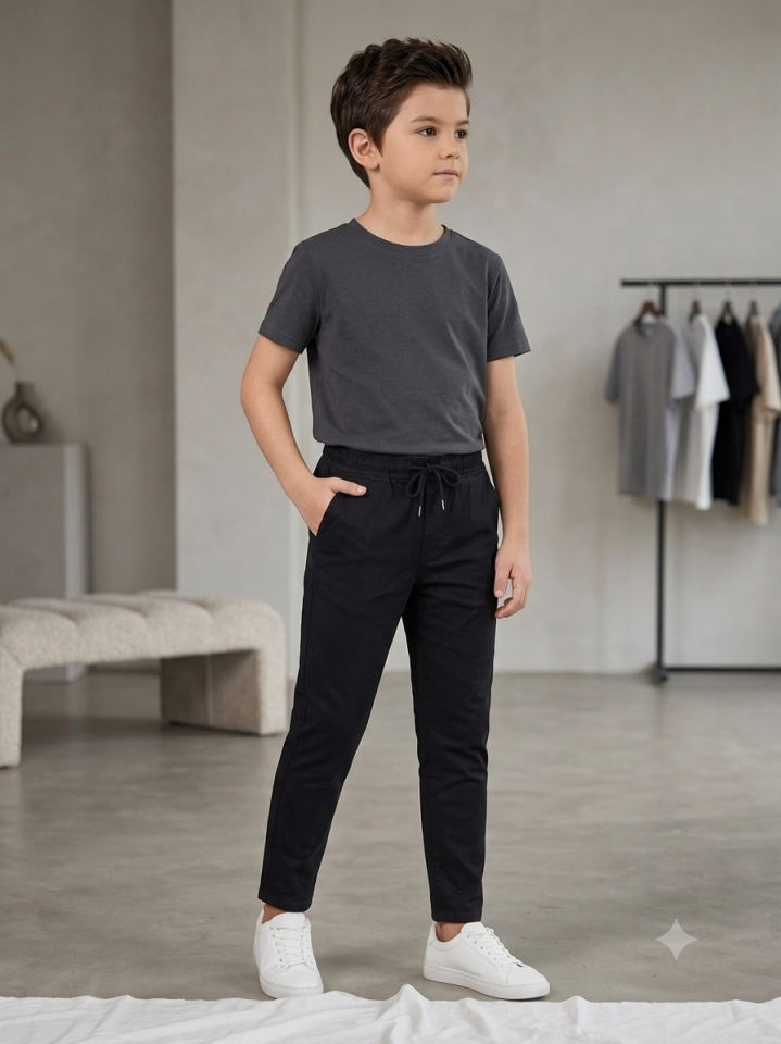 Siyah Gabardin Pantolon