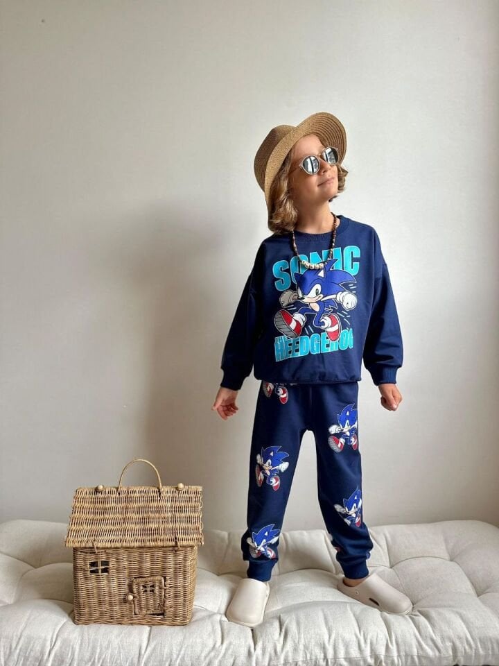 2 İp Koyu Lacivert Sonic Takım