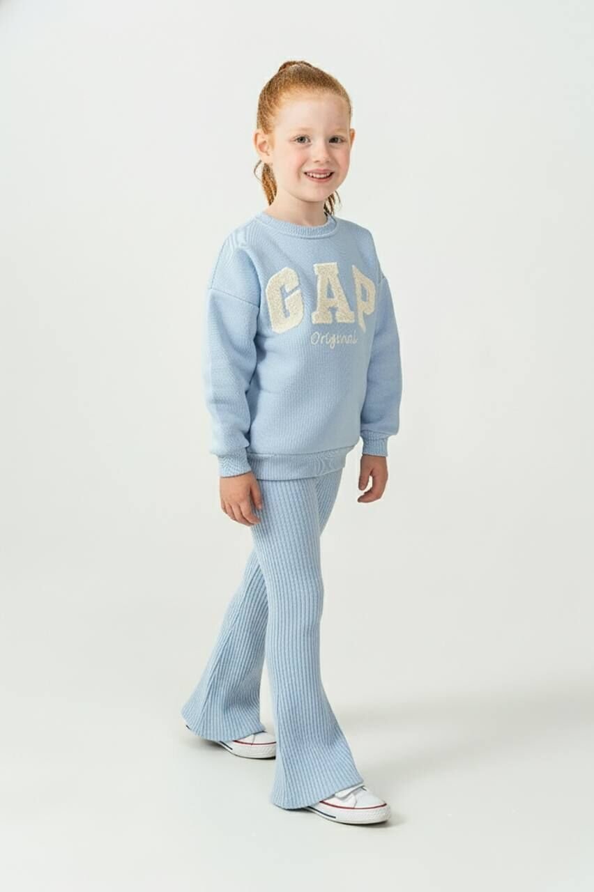 3 İplik Şardonlu Mavi Takım