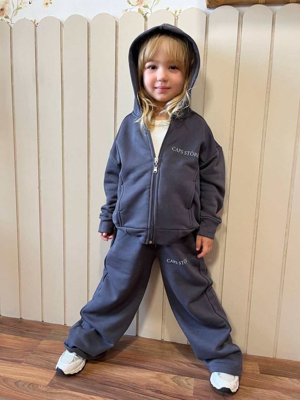 3 ip kapüşonlu fermuarlı takım