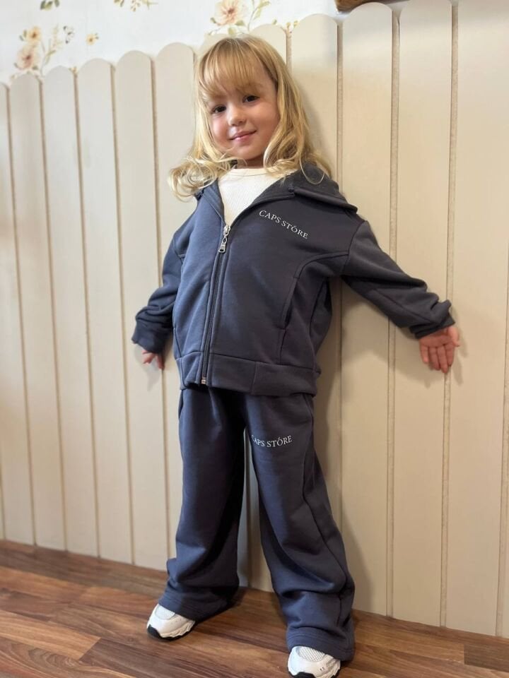 3 ip kapüşonlu fermuarlı takım