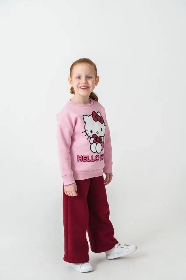 3 İplik Şardonlu Hello Kity Takım
