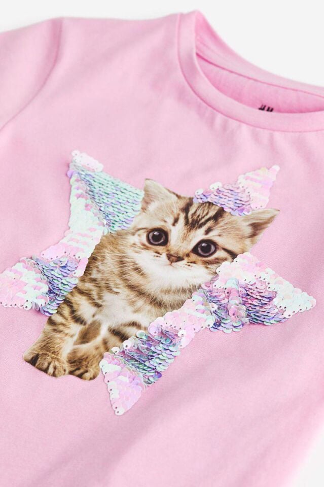 Pullu Payetli Kedili Takım