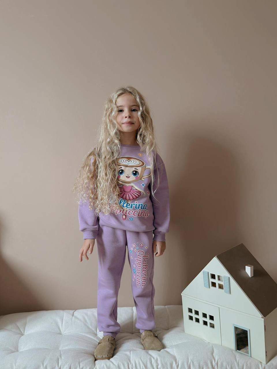 3 İplik Şardonlu Balerino Cappucino Takım