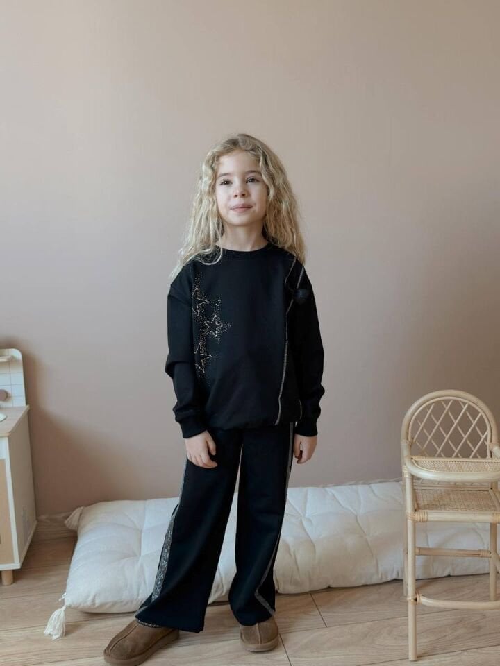 2 İplik Yıldız Desenli Taşlı Takım(5-14)