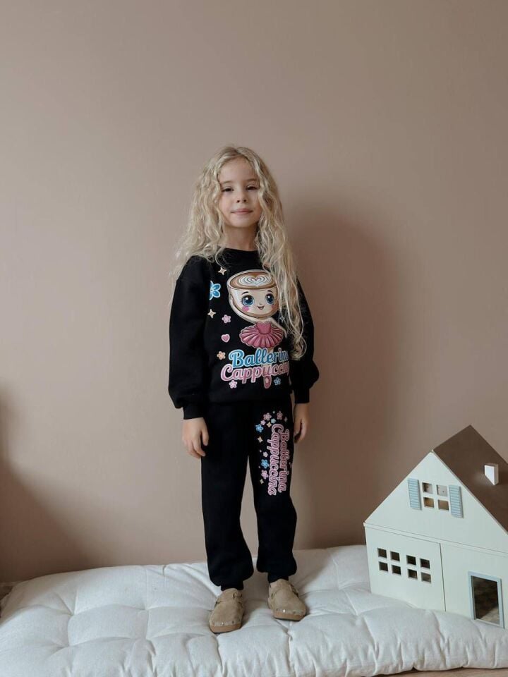 3 İplik Şardonlu Balerino Cappucino Takım