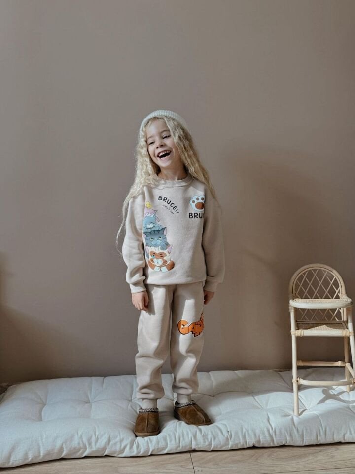 3 İplik Şardonlu Kedi Detaylı Takım